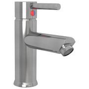 Rubinetto per lavabo da bagno miscelatore per bagno rubinetto per interni argento 17,6 cm 02_0003514