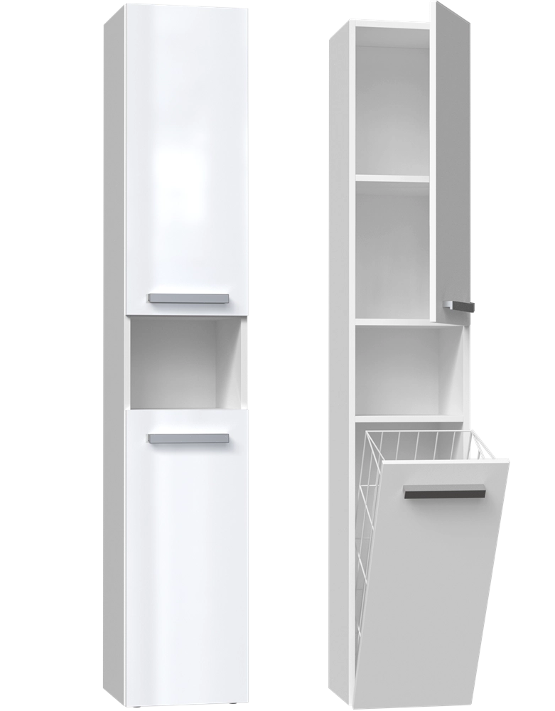 Colonna bagno NEL III bianco lucido