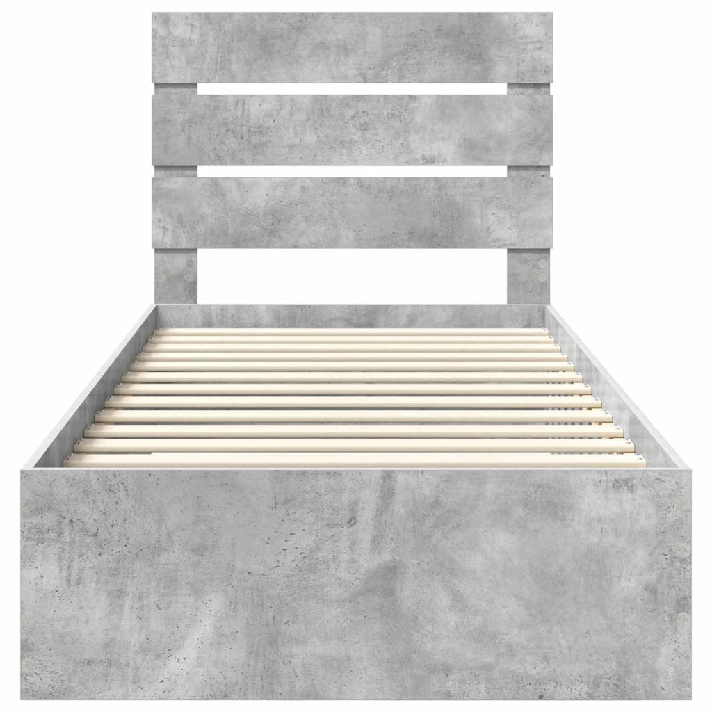 Struttura del letto-Giroletto Grigio Certo e Argento 70 x 190 cm 509656