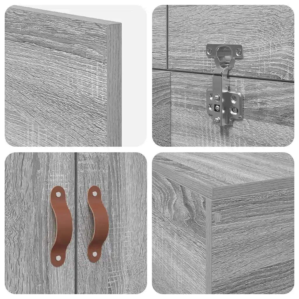 Struttura letto con contenitore Grigio Sonoma 100 x 200 cm 3335354