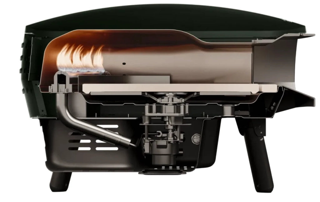 Forno per Pizza Portatile a Gas Witt Pizza Etna Piccolo Rotante 13" - Verde