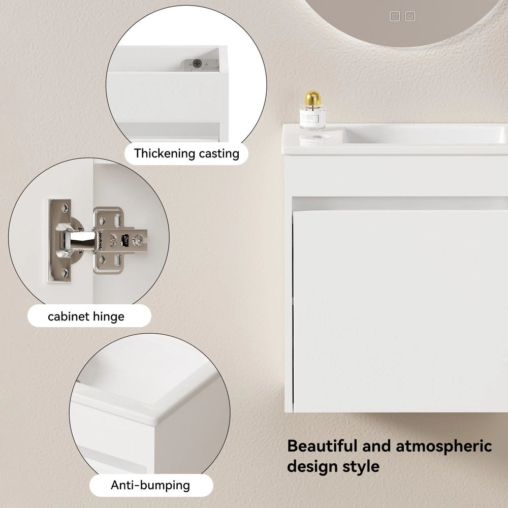 Armadietto da Bagno ¨C Xylo ¨C Bianco, 46 cm, 1 Anta, Salvaspazio