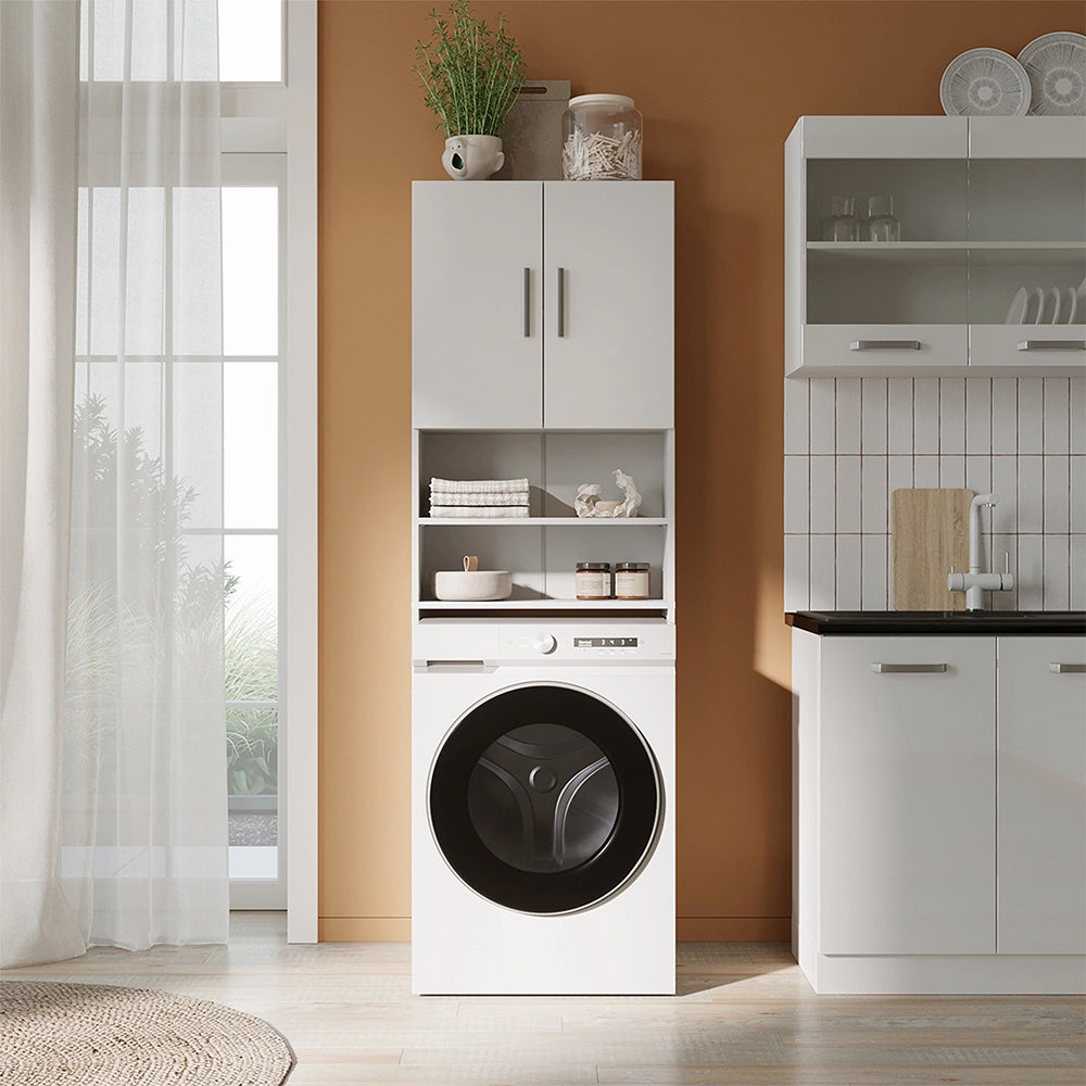 Armadietto da bagno Bianco 64 x 190 cm Vicco