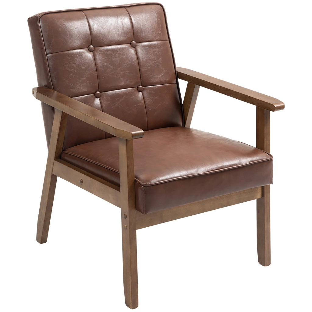 Poltrona in similpelle ¨C zephmum ¨C marrone 64x73x81