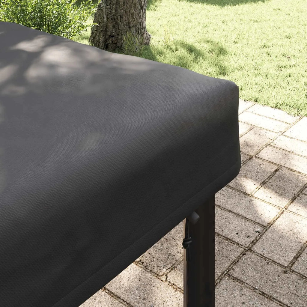 Copertura Tavolo Tinta unita Nero 142 x 82 x 15 cm Tessuto 4106098