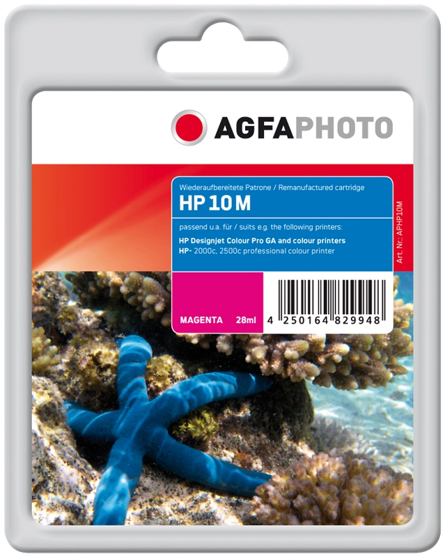 ORIGINAL Agfa Photo Cartuccia d'inchiostro magenta APHP10M ~1650 Seiten 28ml Agfa Photo 10 (C4843AE)
