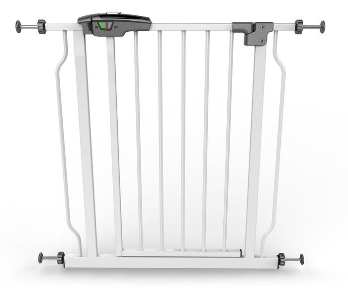 Cancelletto Bambini Barriera di Protezione in Metallo 75,5x3x85 cm Fadi Clic-Clac Bianco