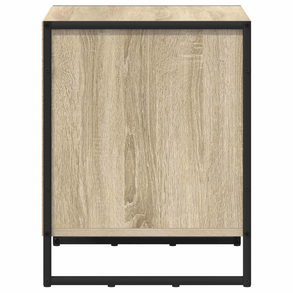 Comodino 2 pcs Sonoma 50 x 39.5 x 50 cm Legno multistrato