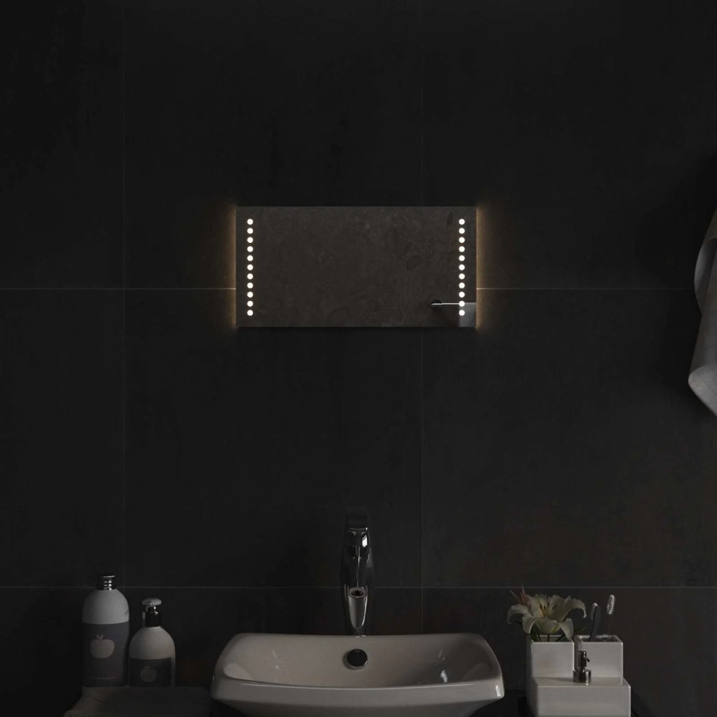 Specchio da bagno LED Trasparente 40 x 20 cm vetro temperato 42045772