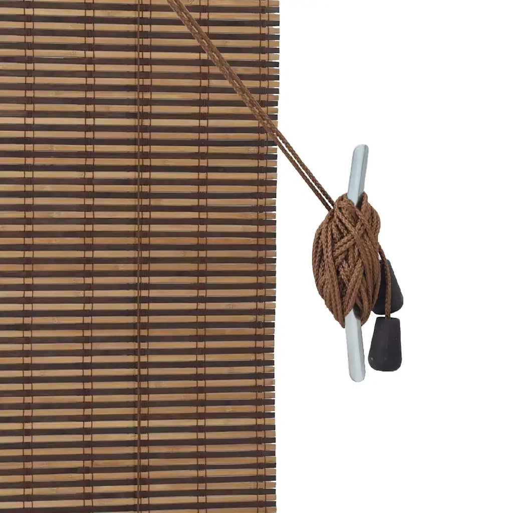 Tenda a rullo con tende Marrone 140 x 160 cm Bambù 42006922