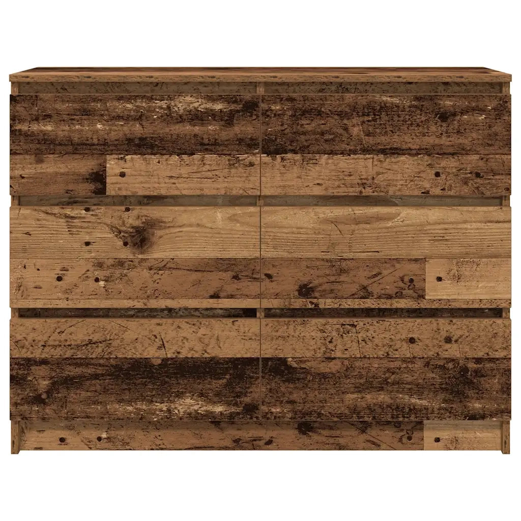 Credenza-Buffet-Armadio da cucina Legno Antico 100x35x76 cm in Legno Multistrato