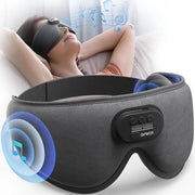 Slaapmasker Bluetooth con Cuffie - Oogmasker Slaap con Altoparlanti - Slaapmasker con Cinturino per la Testa - Per una Buona Notte di Sonno