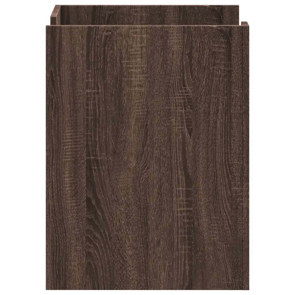 Comodino Rovere Marrone 45x50x65 cm in Legno Multistrato