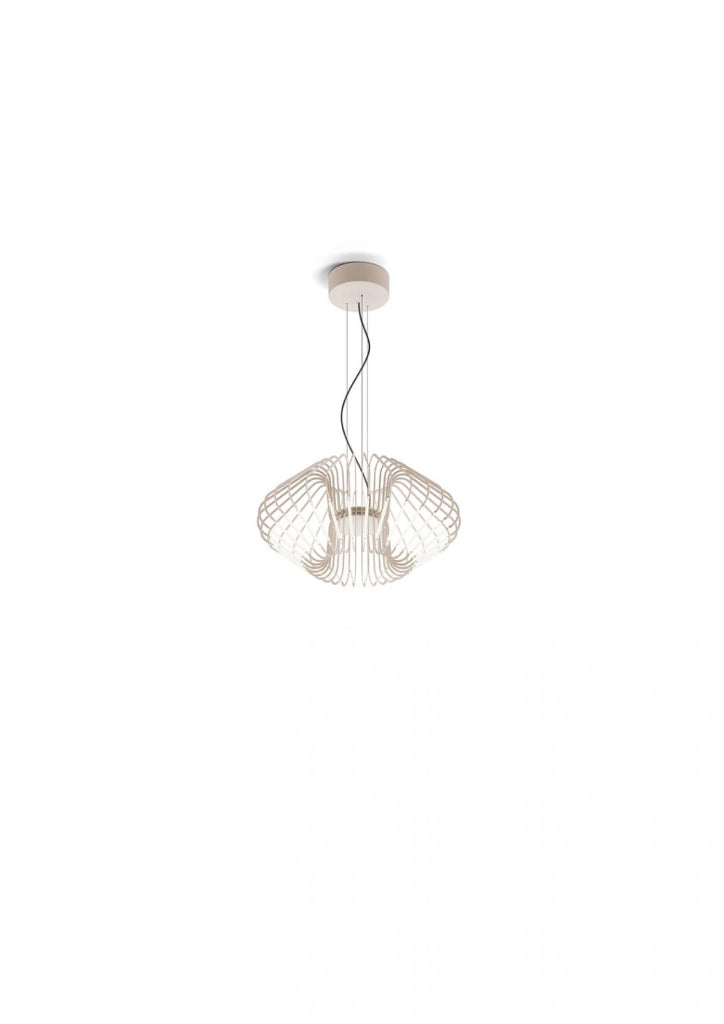 FILO LAMPADARIO A SOSPENSIONE DIAMETRO 50CM CIPRIA OPACO A LED 2700K 2460LM 36W