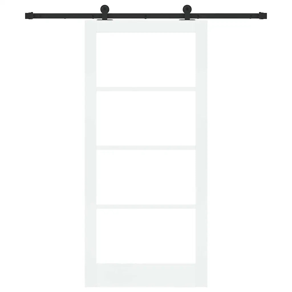 Porta scorrevole ORKDAL Bianco e Nero 93 x 202 cm 3332008