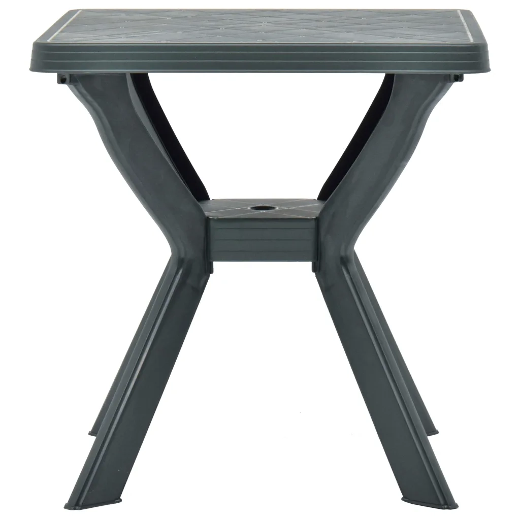 Tavolino da Giardino | Tavolo da Bistrot Verde 70x70x72 cm in Plastica
