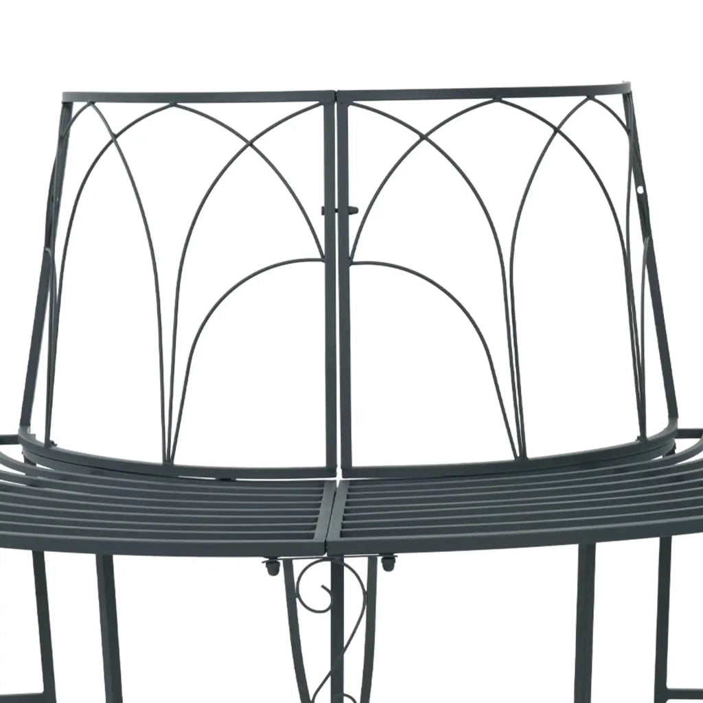 Panchina per Alberi 4-Numero di posti 160 x 80 x 89 cm Acciaio 42029514