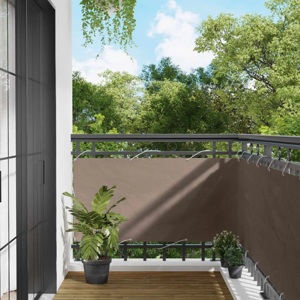Schermo da balcone 75 x 200 cm Oxford alu rivestito in PU 42030732