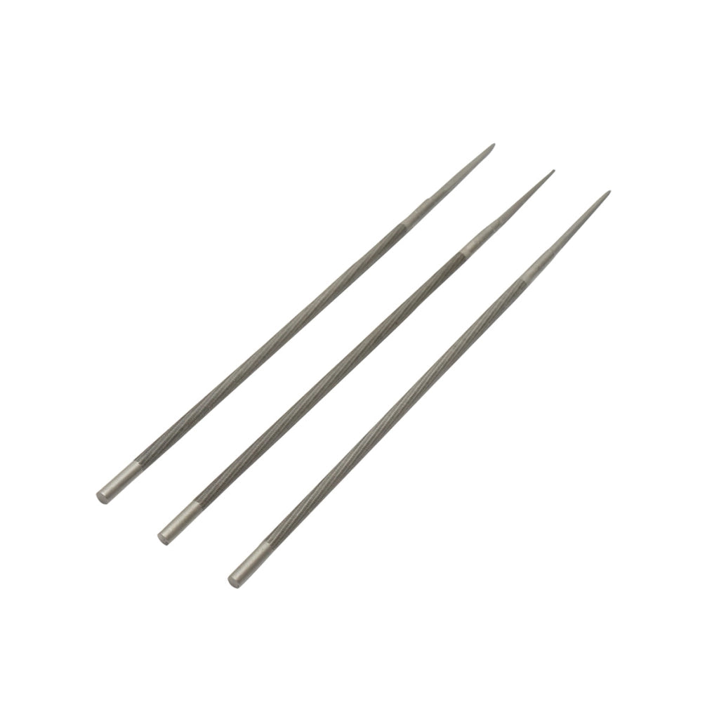 Set di 3 lime tonde per affilare le catene delle motoseghe 5,2x200mm Breckner Germany