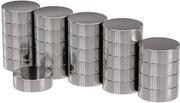 25 magneti a disco 6x2 mm - forza 0,7 kg - zinco extra resistente - magneti super resistenti - magneti per whiteboard, pannello da attacchi, pannello magnetico, officina - Magnetici Neodymium Potenti