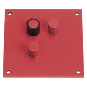 PIASTRA PIEGAFERRO cm 18 x  18 ø mm 16  - MADE IN ITALY