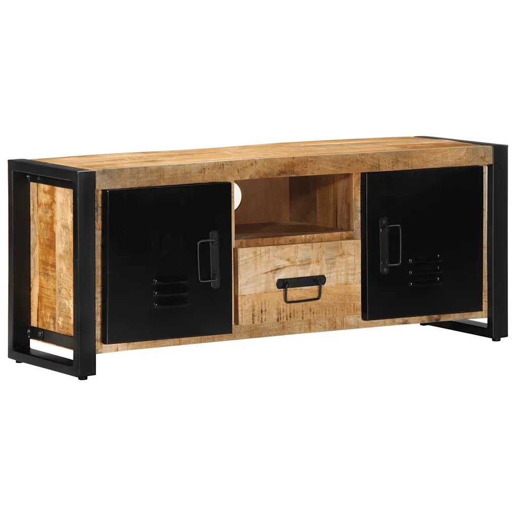 Mobile Porta TV 100x30x40 cm in Legno Massello di Mango Grezzo 4013589