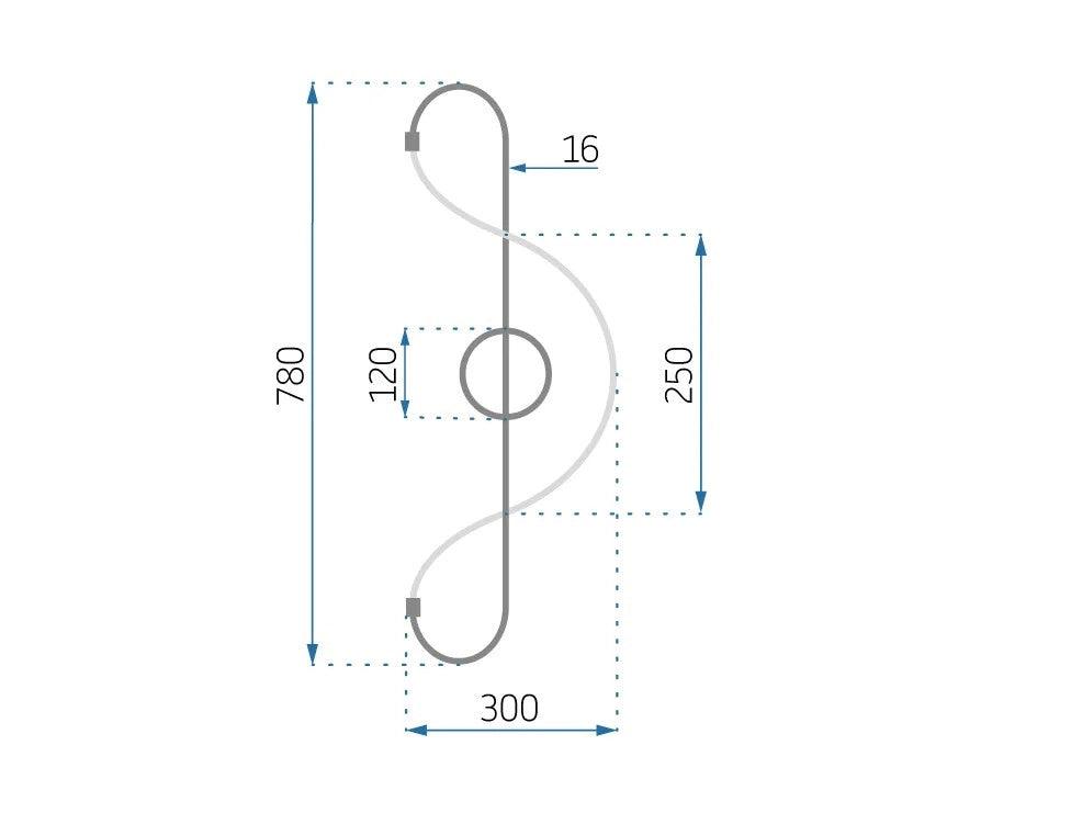 Lampada Led App857-w Long Black