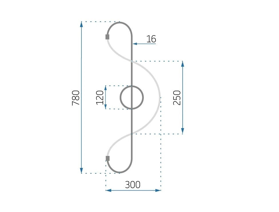 Lampada Led App857-w Long Black