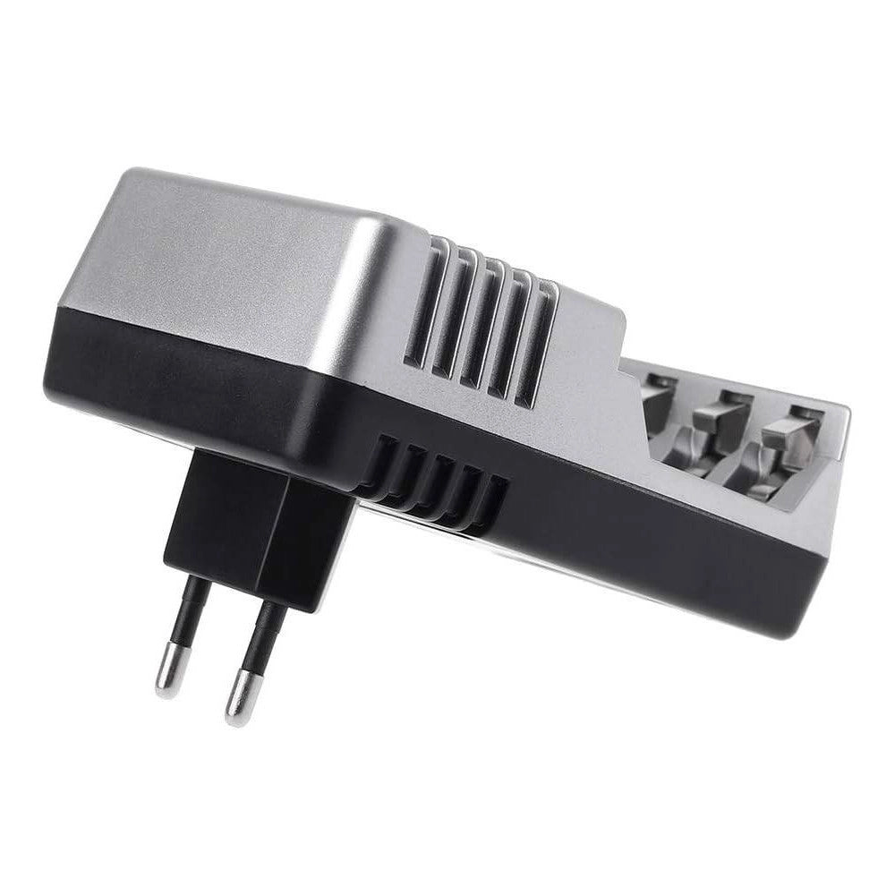 Trade Shop - Caricabatterie Per Batterie Pile Ricaricabili Carica Batteria Aa Aaa 9v Ni-mh Cd -