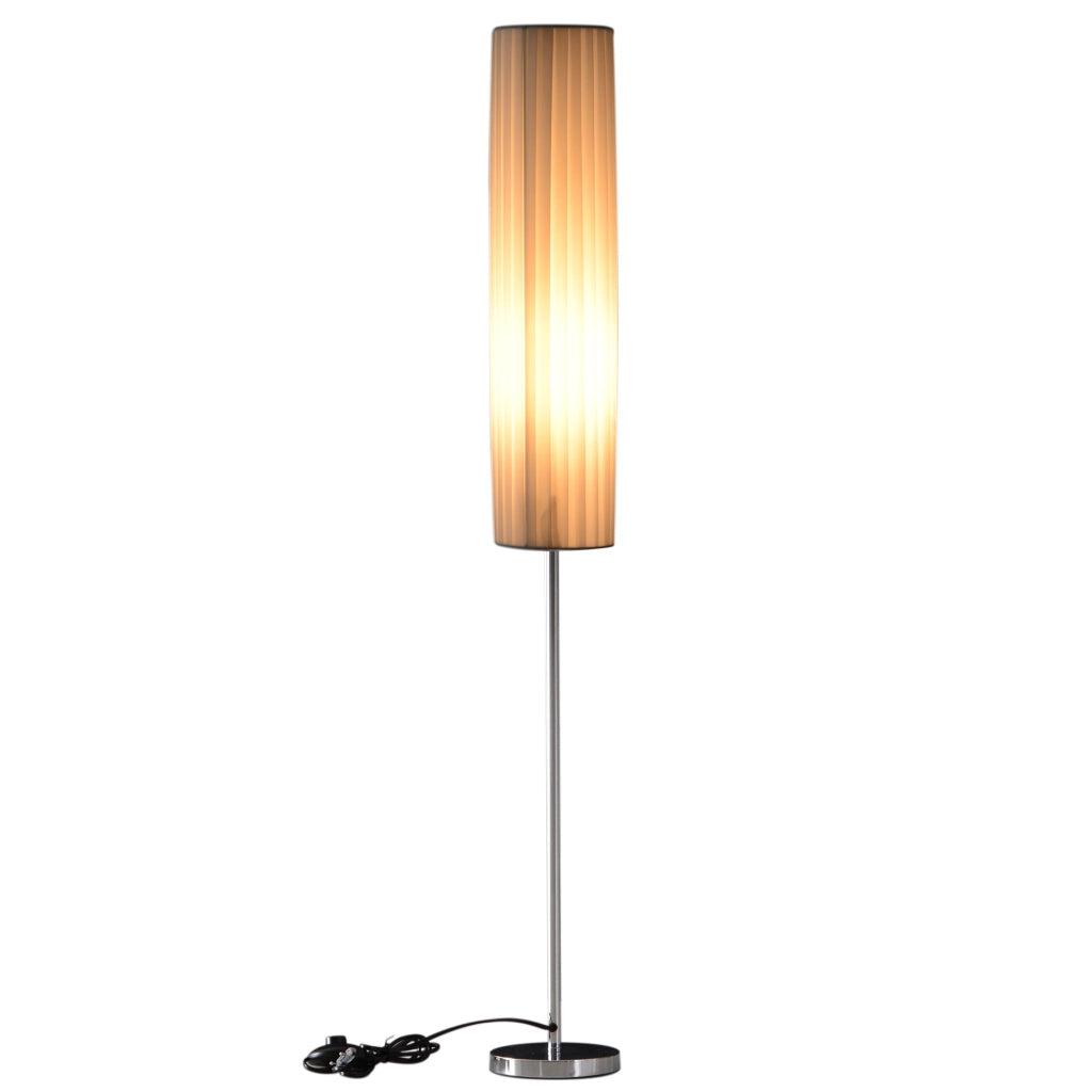 Lampada da Terra Moderna per Soggiorno Camera da Letto ¨C zephmum ¨C Bianco Acciaio Inox 120 cm