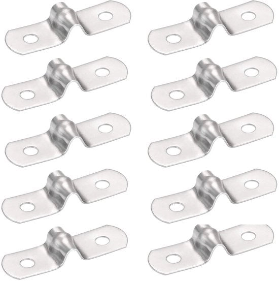 Clip per tubo in acciaio inossidabile - 45 pezzi - duraturo - resistente alla corrosione - clip a U - per fissaggio tubo/pipa - clip per tubi