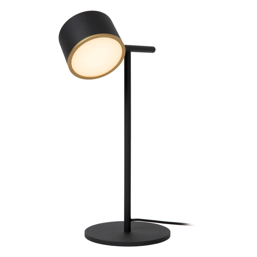 Lampada da tavolo minimal nera dimmerabile LED 8W Lucide