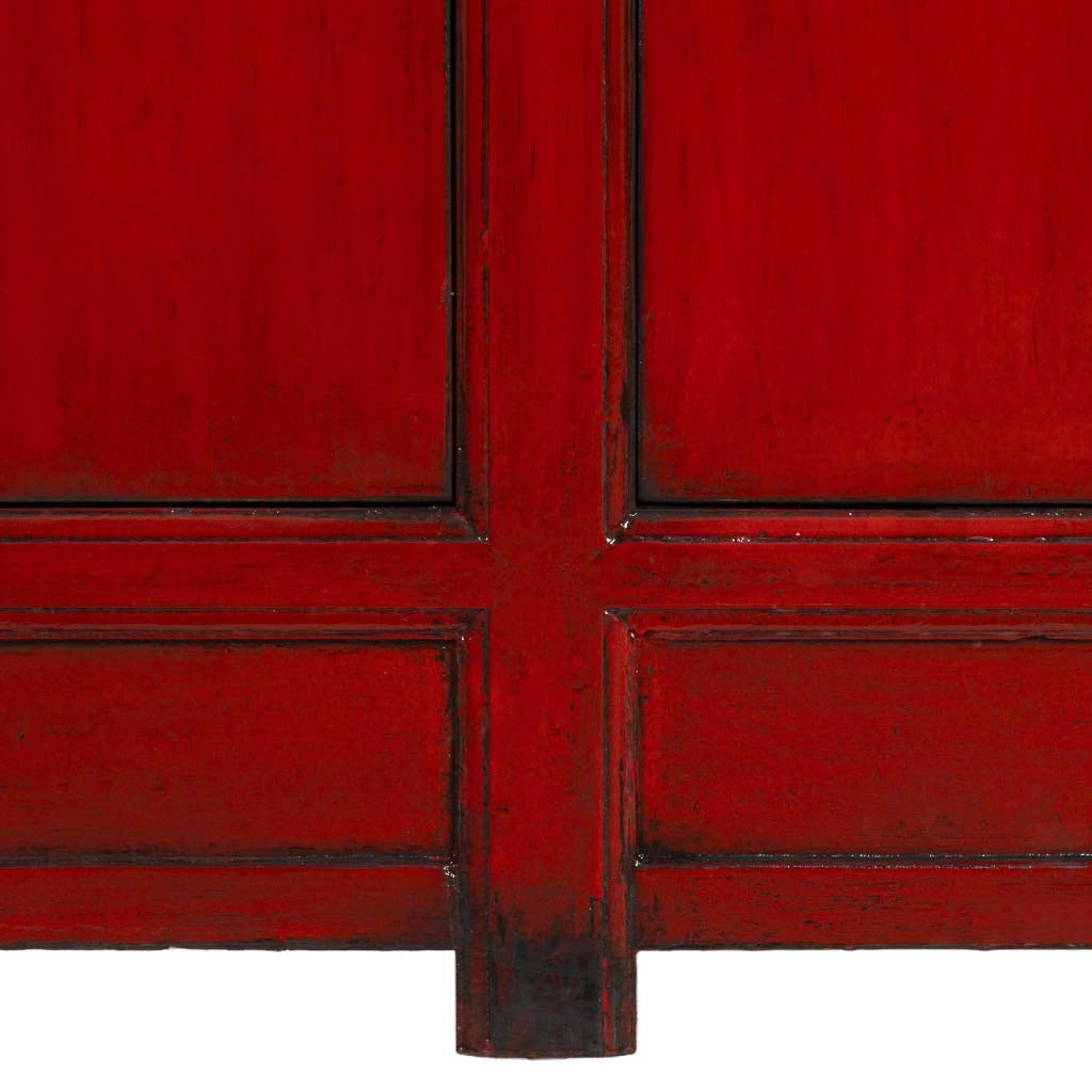 Credenza in legno rosso 120x45x71h cm