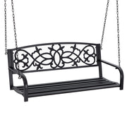 Amaca da giardino per 2 persone con braccioli ¨C zephmum ¨C 127x59,5x52 cm nero
