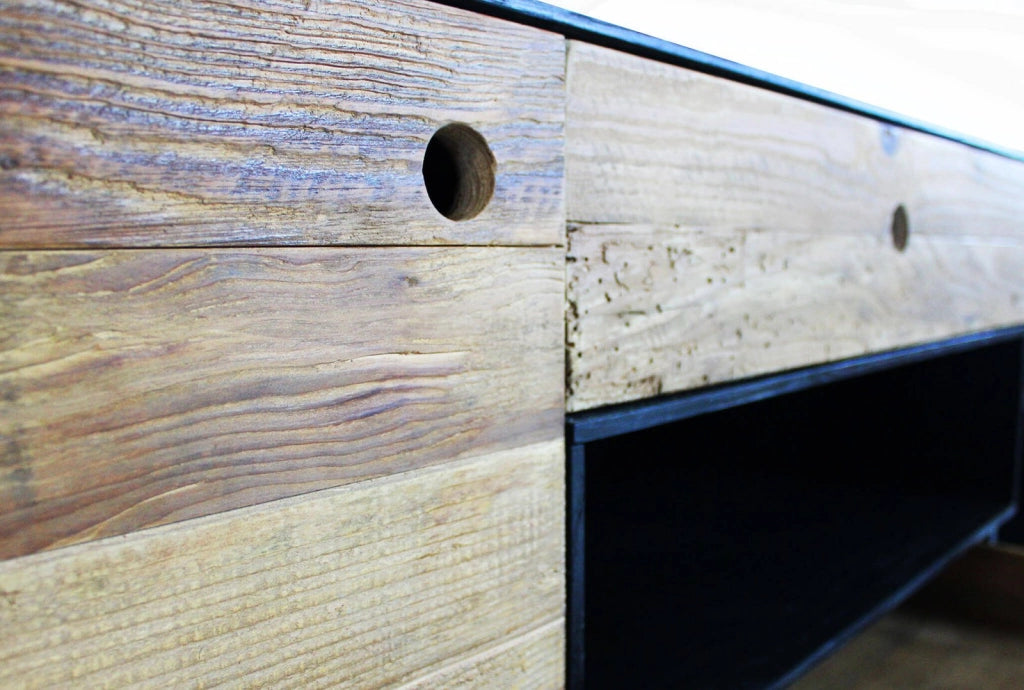 Porta tv in Pino riciclato cm 180x48x60 - PINE