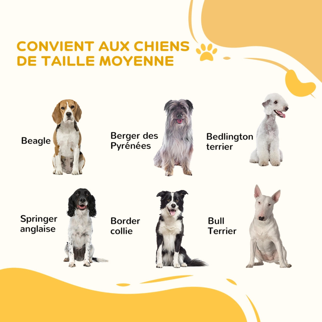 Barriera per cani a 3 pannelli pieghevole con porta ¨C zephmum ¨C bianco
