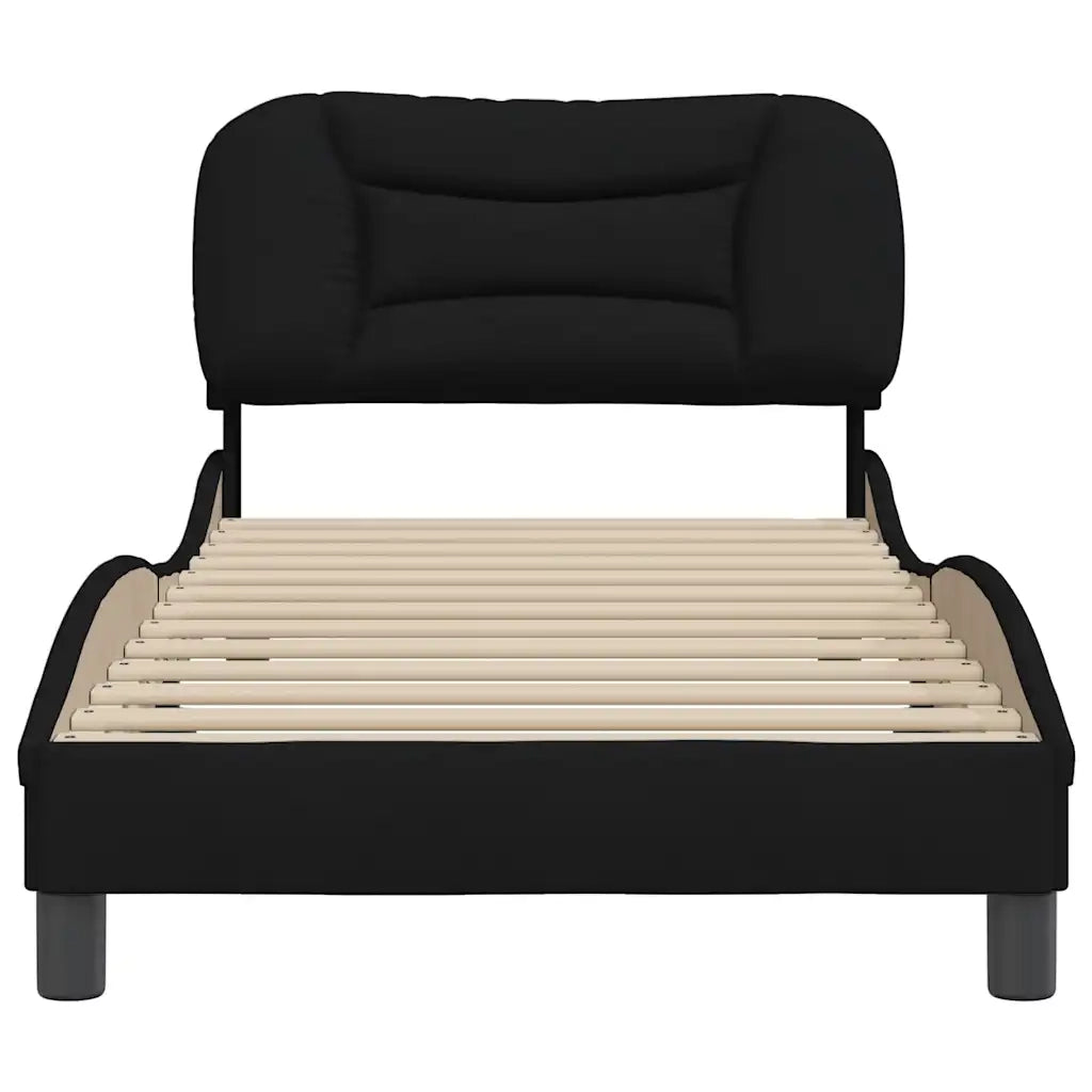 Giroletto senza Materasso Hvar Nero 90x190 cm in Tessuto 3207739