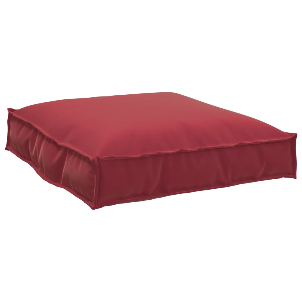 Cuscino per pallet  per seduta Rosso vino 70x70x12 cm Tessuto Oxford