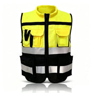 Vest di sicurezza alta visibilità - Cintura riflettente - Tasche a tre dimensioni - Collo morbido - XL175 - Comodo e funzionale - Vest riflettente