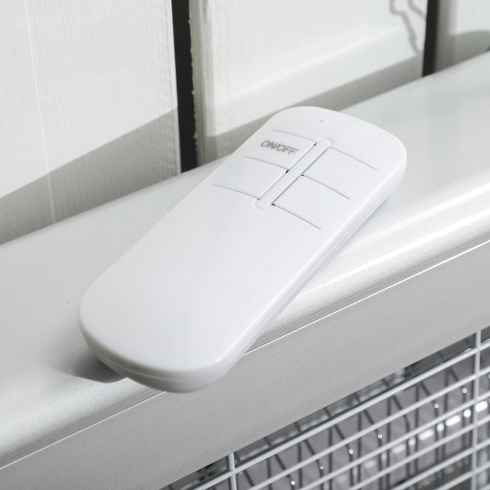 Zanzariera Elettrica 2 Lampade 20W in ABS e Metallo Bianca