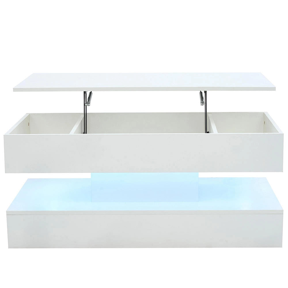 Tavolino-Xylo-100x50x42cm LED idraulico capacit?? 50kg