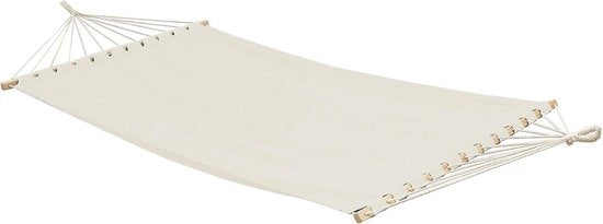 Hangmat XXL con asta di espansione 200x120 Beige - hangmat a doppia parete - hangmat per giardino 2 persone Hangmat con asta di espansione