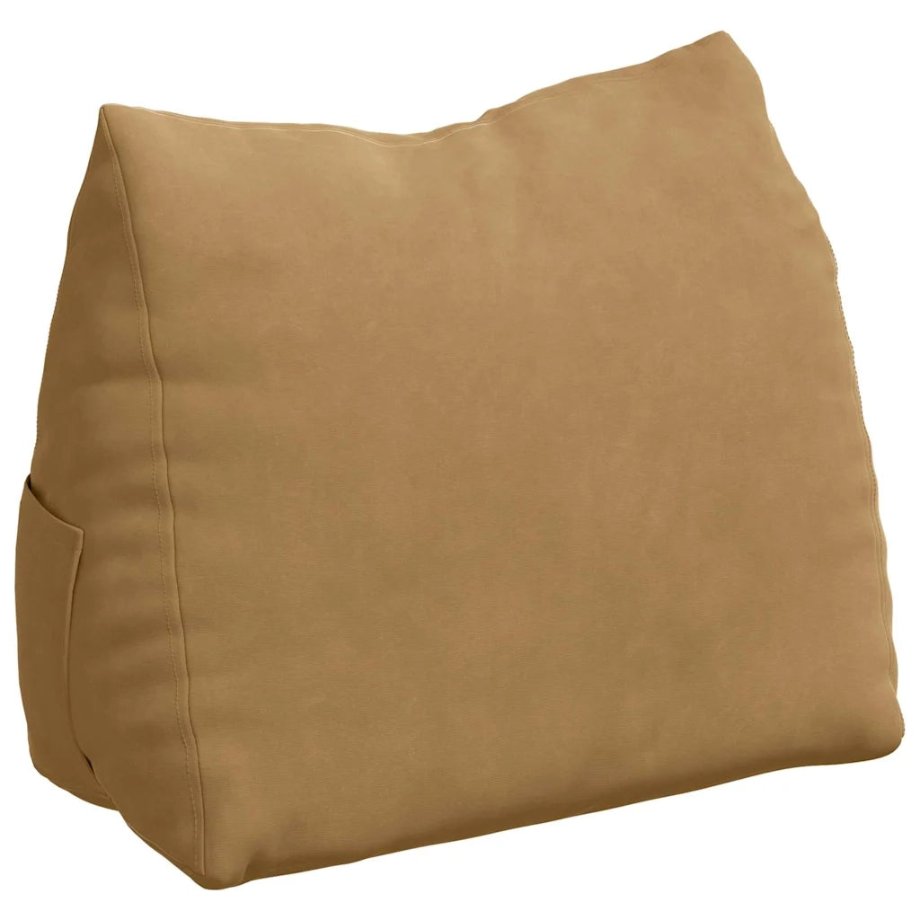 Cuscino per Schiena Marrone 45 x 20 x 35 cm Tessuto in Cords 42015027