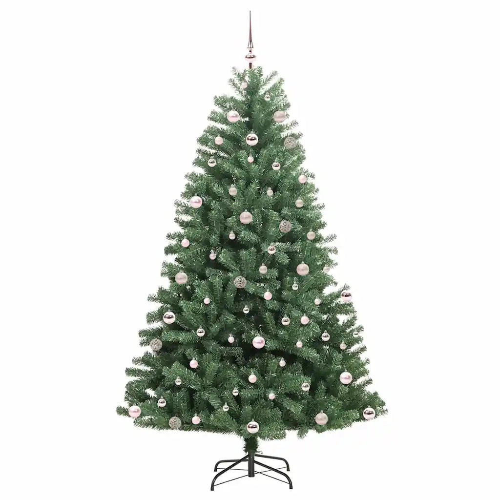 Albero di Natale | Decorazioni natalizie Artificiale con Rami Pieghevoli Verde 240 cm
