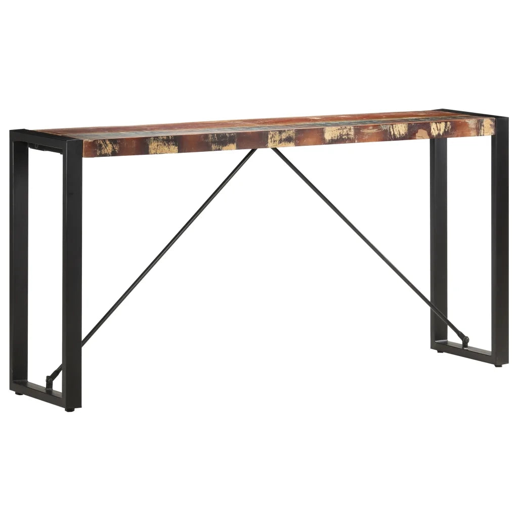 Tavolo Consolle 150x35x76 cm in Legno Massello di Recupero 285949