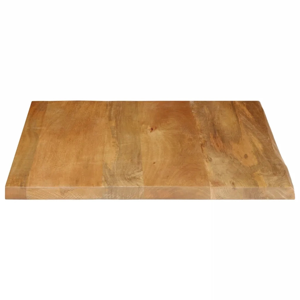 Piano Tavolo Bordi Vivi 80x80x3,8 cm in Legno Massello di Mango 370602