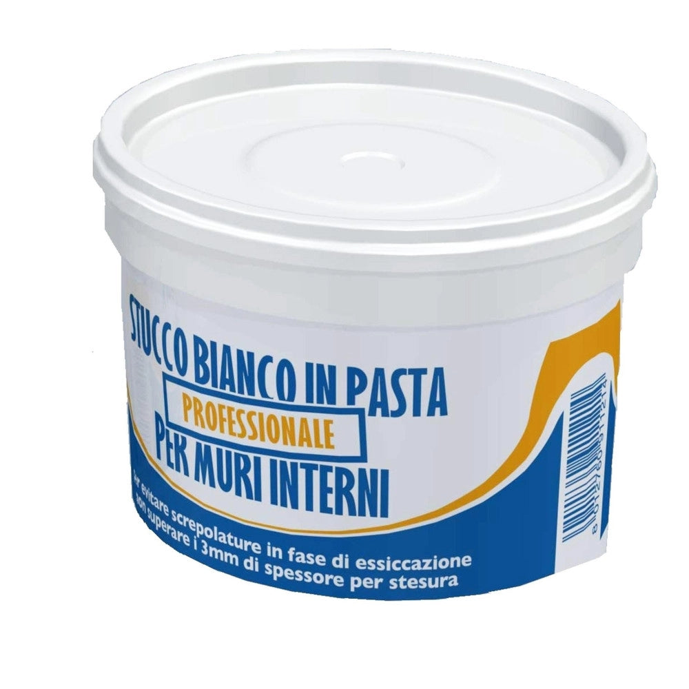 Trade Shop - Stucco Pronto In Pasta Per Legno Muro Mobili Pareti 500 Gr Colore Bianco -