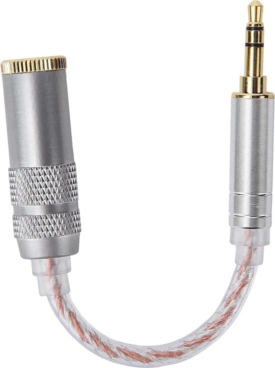Adattatore di Cavo Audio - Stereo Convertitore Uomo-Donna per Cuffie Bilanciate - Convertitore da 35 mm Stereo a 44 mm Bilanciato.
