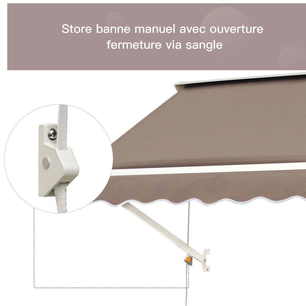 Ombrellone da giardino pieghevole ¨C zephmum ¨C Taupe chiaro 70x180 cm