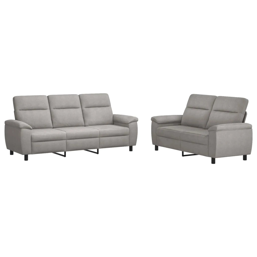 Set di divani 2 pcs Grigio Nuvola Tessuto 3430727